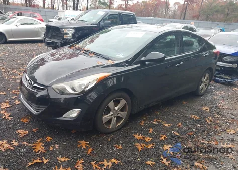 2013 Hyundai Elantra Gls из США, поврежденный, VIN 5NPDH4AEXDH279302